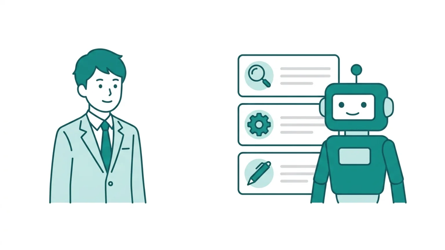 ไดอะแกรม AI Employee หนึ่งตัวครอบคลุมหลายบทบาท: Q&A, unread digest, routine check, sales support